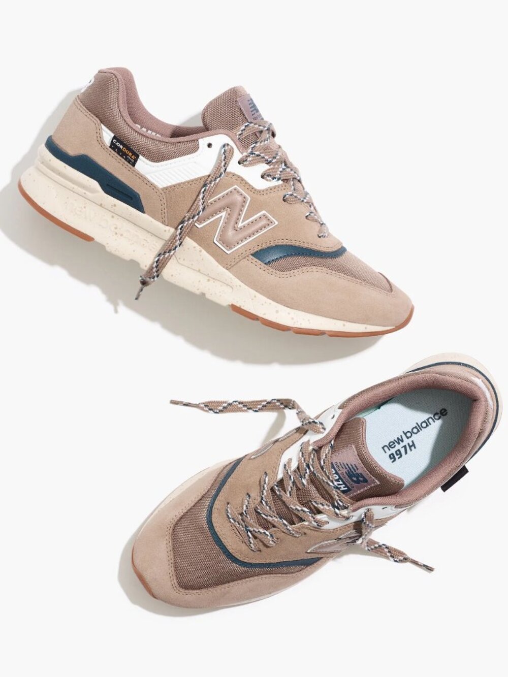 New Balance Suede 997H Sneakers in Mushroom & Trek | Sz 8.5 Men's Sz 10 Women's